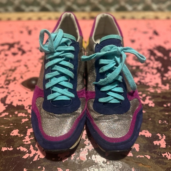 bocage Shoes - BOCAGE colorful glitter women’s shoes sz 7.5 (38) RARE
